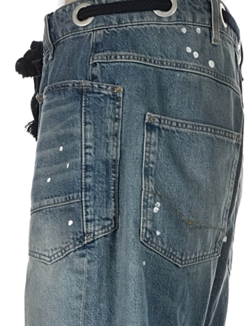 We The Free Distressed Blue Wide-Leg Jeans - Picture 8 of 14